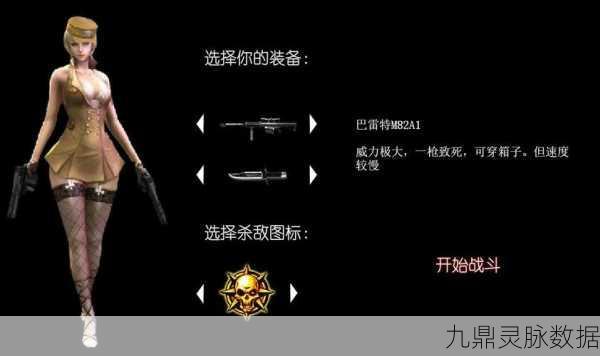 CF荒岛特训巴雷特枪娘深度解析,武器数据属性全揭秘