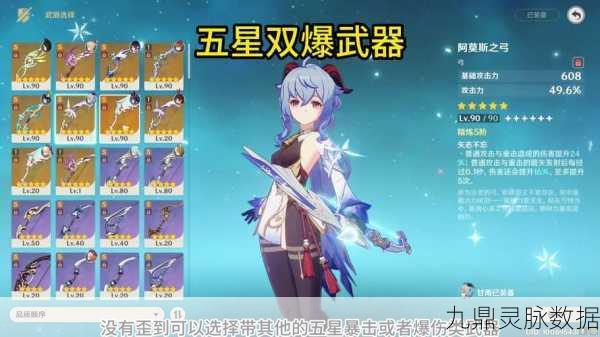 原神甘雨副C玩法全解析，武器圣遗物选择指南