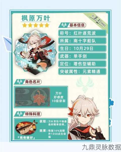 原神枫原万叶获取全攻略，祈愿抽卡解锁新角色