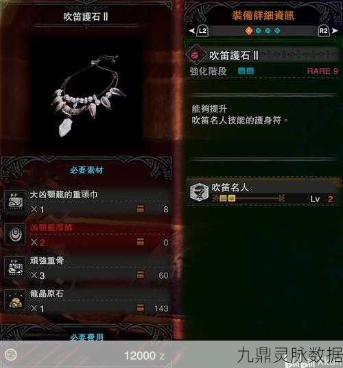 怪物猎人世界投石护石，技能与升级素材深度探索