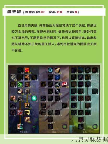 魔兽世界猎人天赋加点全攻略，打造你的专属猎手