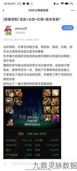 DNF红眼角色强势流派深度剖析