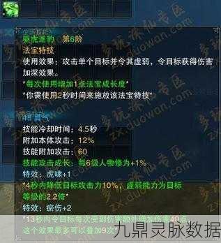 诛仙九黎法宝技能洗炼全攻略