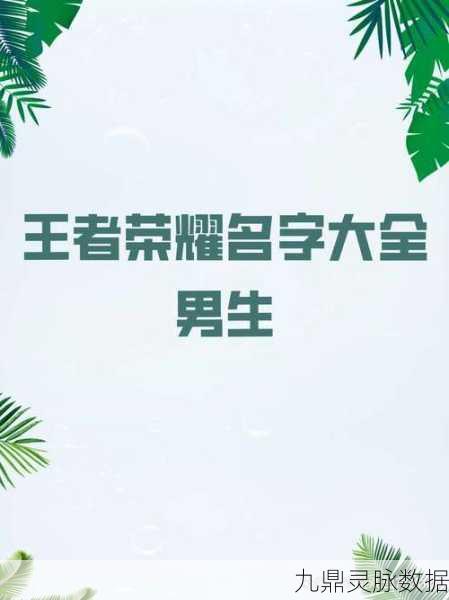 王者荣耀，打造专属霸气昵称，驰骋峡谷的炫酷符号男