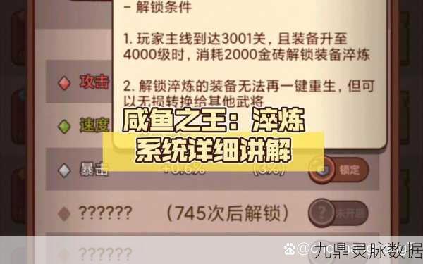 咸鱼之王淬炼技能伤害深度解析