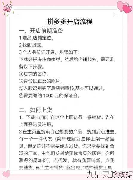 拼多多开店全攻略,轻松申请开启创业之旅