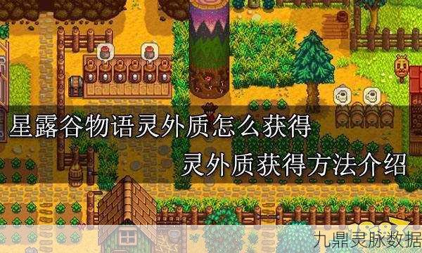 星露谷物语深度探索，揭秘灵外质高效获取秘籍与实战智慧