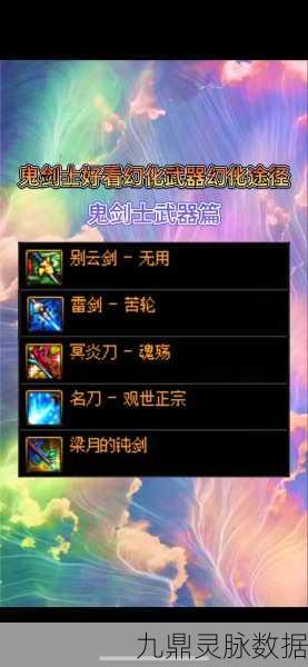 地下城与勇士,鬼剑士50-70级SS武器全解析
