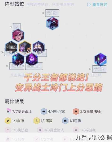 云顶之弈变异战士阵容搭配全攻略