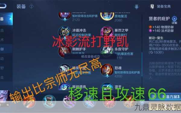 王者荣耀,凯皇的铭文初装最强攻略大揭秘