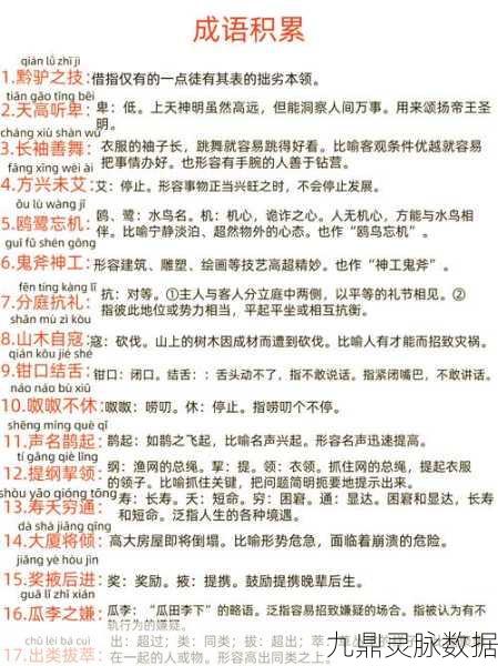 成语江湖大挑战,高手过招,文学知识大比拼