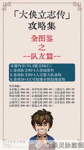 大侠立志传邀请队友秘籍，打造你的武侠梦之队