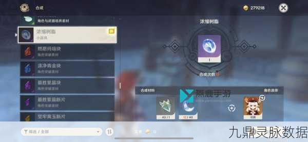 原神探索,浓缩树脂合成图纸获取与制作全攻略