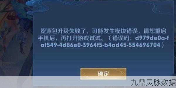 王者荣耀资源包升级遇阻？模块错误解决方案大揭秘！