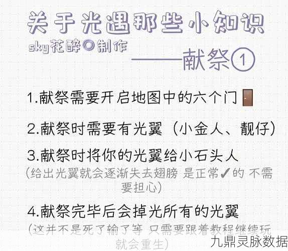 光遇误入献祭？别担心，这里有解除秘籍！