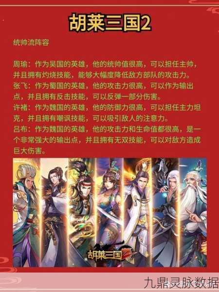 胡莱三国2武将深度解析，谁才是你的战场之王？