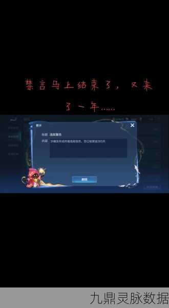 王者荣耀禁言解封全解析,7天、14天还是永久?如何迅速恢复账号?