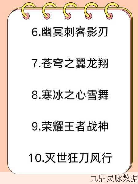 王者荣耀，四字昵称彰显高冷霸气，打造专属王者风范