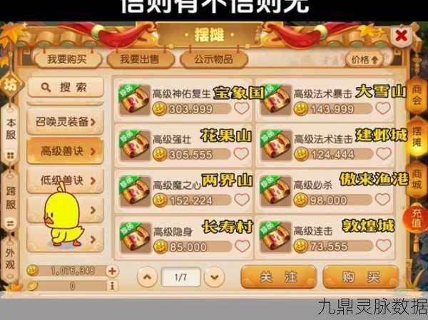 2025年梦幻西游无双版,揭秘高级藏宝图兽决获取与热门玩法