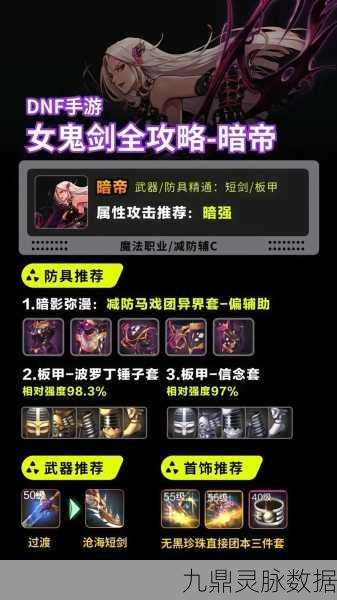 DNF手游暗帝养成全解析，装备、加点、附魔与战斗策略