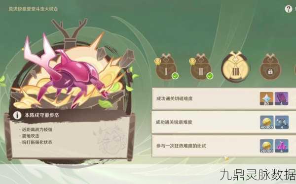 原神荒泷极意堂堂斗虫大试合全攻略指南