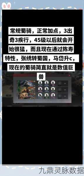 三国志战略版蜀骑T0阵容搭配全攻略,核心阵容配置与实战运用详解