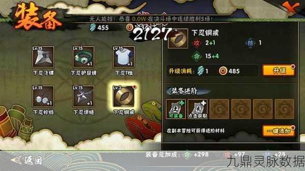 火影忍者装备进阶全攻略,从入门到精通的深度剖析