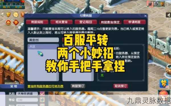 梦幻西游手游转区名额争夺战，策略揭秘，助你轻松迁徙
