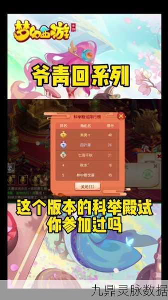 梦幻西游科举大赛，解锁殿试的秘籍